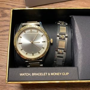 Folio Mans Watches with Bracelet Set